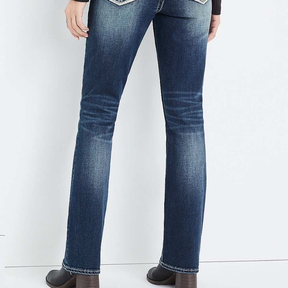 Vigoss Slim boot mid rise faux flap pocket jeans